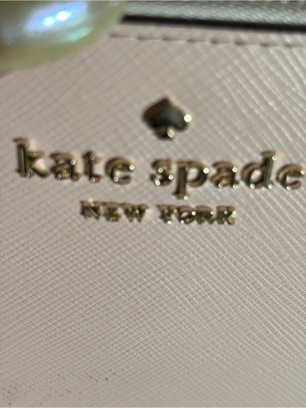 kate spade Blush Pink Saffiano Leather Wristlet Clutch - Picture 4 of 10